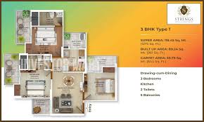 3 BHK Floor Plan