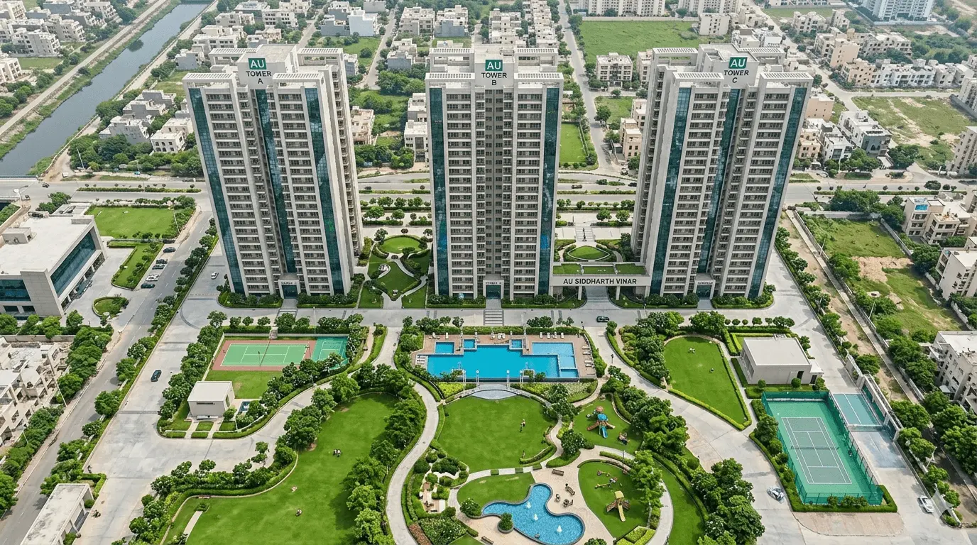 AU Siddharth Vihar Ghaziabad | 3 BHK Luxury Apartments & Amenities