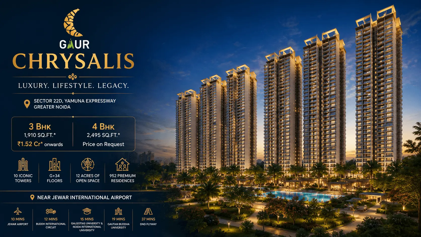 Gaur Chrysalis Sector 22D Yamuna Expressway, Greater Noida